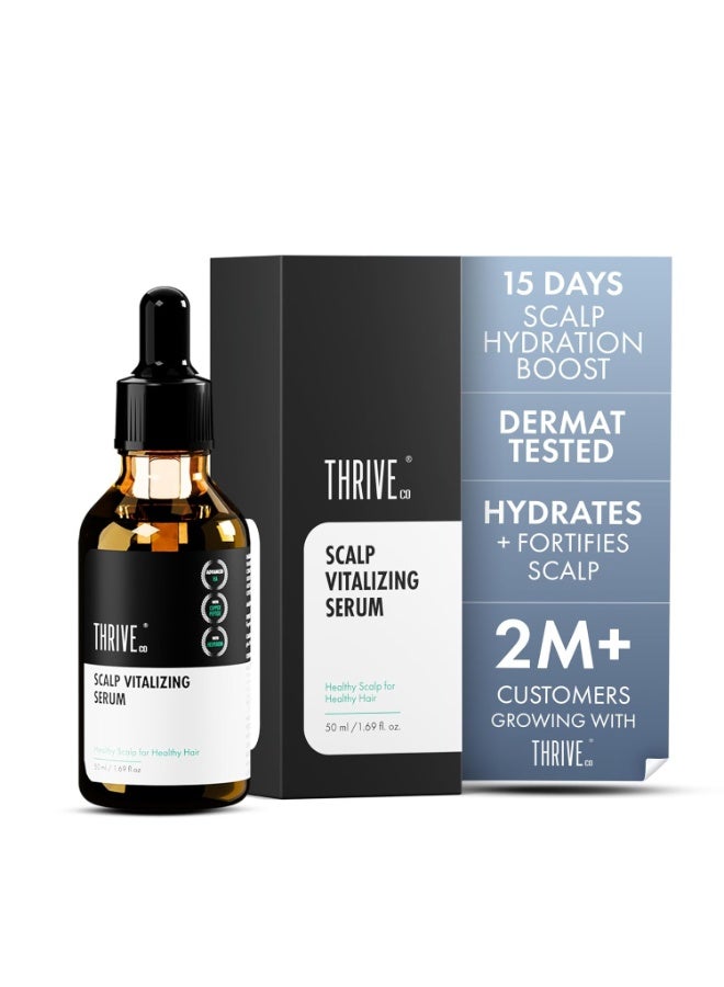 ThriveCo Scalp Vitalizing Serum | Tightens Scalp Skin, Combats Inflammation, Gives Hydration, Prevents Hair Breakage, Makes Hair Stronger From The Roots & Promotes Hair Growth | For Men & Women | 50ml - Image 1